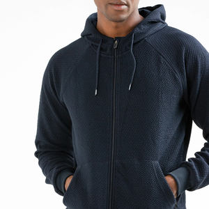 Sudaderas con Capucha de Invierno de Alta Calidad, Cálidas, con Logotipo Bordado Personalizado, Cierre de Cremallera, Forro Polar Grueso, Doble Cremallera, para Hombre - Product Image 6