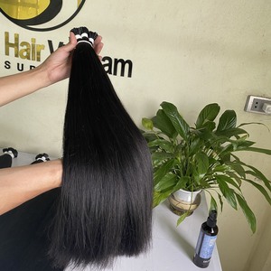 Extensiones de cabello humano con doble punta de queratina virgen, cabello humano europeo con queratina, venta al por mayor - Product Image 2
