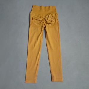 Factory Custom Solid Color <b>Sexy</b> High Waist Tummy Control Women Sports Yoga Pants <b>Leggings</b> - Product Image 2