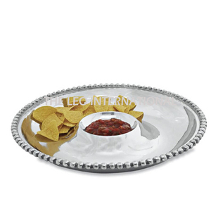 Acier inoxydable et laiton métal forme ronde brillant polissage puce et trempette luxe fantaisie style maison accent décoratif puce et trempette - Product Image 2