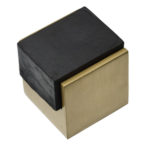 Tope cuadrado de latón Shaoed para puerta, tope de latón de alta calidad montado en el suelo, elegante para uso de parada de puerta de Hotel en casa - Product Image 1
