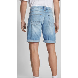 Pantalones cortos de playa de mezclilla de verano para hombre, superventas de 2025, estilo informal transpirable con pantalones cortos de patrón sólido en diferentes colores - Product Image 4