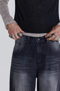 Pantalones Vaqueros de Hombre de la Mejor Calidad, Casuales, Holgados, de Talle Alto, Rectos, Transpirables - Product Image 3