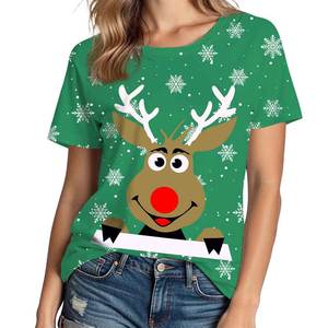 T-shirt en tissu extensible pour femmes régulier de haute qualité décontracté 100% T-Shirt coupe ajustée d'excellente qualité pour femmes - Product Image 1