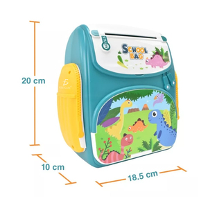 Salvadanaio a Forma di Zaino in Plastica con Design Dinosauro - Product Image 2