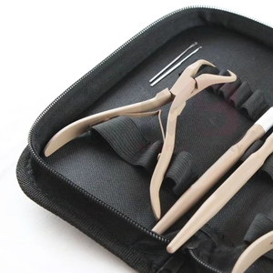 Kit de pinces pour extensions de cheveux, prix d'usine en gros, pinces pour extensions de cheveux en acier inoxydable avec crochet, ensemble d'extensions de cheveux - Product Image 4