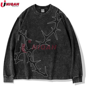 เสื้อสเวตเชิ้ตผู้ชายแขนยาวโอเวอร์ไซส์ปักลายสไตล์วินเทจเสื้อผ้าแฟชั่นอินเทรนด์ย้อนยุคสำหรับฤดูหนาว - Product Image 3