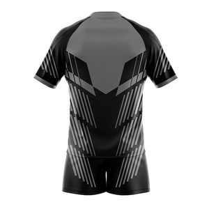 Venta directa de fábrica, nuevo diseño, ajustado, logotipo personalizado, conjuntos de uniformes de Rugby, uniforme de Rugby de secado rápido de poliéster 100% de la mejor calidad - Product Image 3