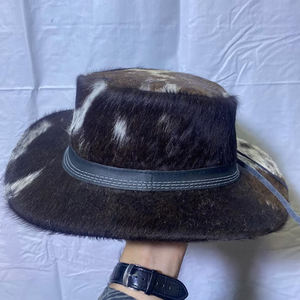 Chapeaux en cuir de vachette respirants pour hommes, meilleur matériau, faible MOQ, vente en gros, prix bas, nouveaux chapeaux en cuir de vachette élégants pour adultes - Product Image 2