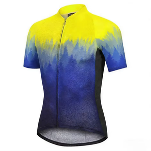 Maillot de cyclisme haute performance à logo personnalisé, impression par sublimation, évacuation de l'humidité, séchage rapide, pour cyclistes professionnels, événements de cyclisme sur route - Product Image 4