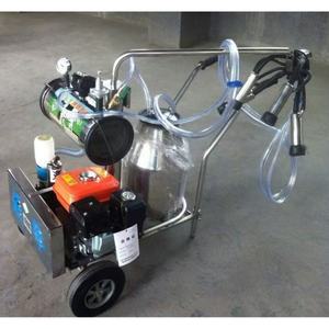 ガソリン牛搾乳機真空ポンプ付きシングルまたはダブルバケツヤギ馬用 - Product Image 1
