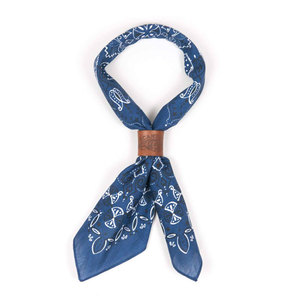 Bufanda de cuero PU con logotipo personalizado, accesorio personalizado, venta al por mayor - Product Image 2