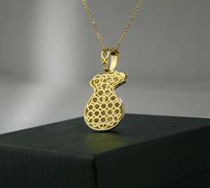 Colgante de Lujo para Hombre, Estilo Hip Hop, Chapado en Plata, con Diseño de Bolsa de Dinero, de Aleación de Zinc, con Incrustaciones de Moissanita y Diamantes, Muy Brillante - Product Image 3