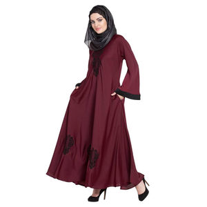 Abaya de luxe décontractée grande taille, modeste, islamique, respirante, longue robe à manches longues pour femmes musulmanes, vente en gros, meilleurs prix - Product Image 3
