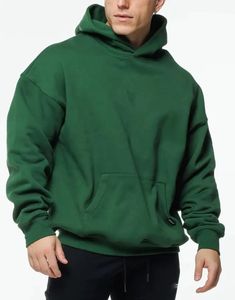 High Quality Oversize Pullover Heavyweight French Terry Hoodie for Men Custom Logo Men's Drop Hooded Sweatshirt Boxy Fit Hoodies - Product Image 1