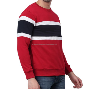 Sudadera de moda de último estilo a rayas para hombre, sudadera térmica de manga larga hecha en Pakistán de alta calidad para hombre, algodón - Product Image 4