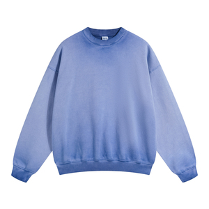 Streetwear Heavyweight Vintage 100% coton Surdimensionné Unisexe Hommes Vintage Acid Wash Sweatshirts - Product Image 6