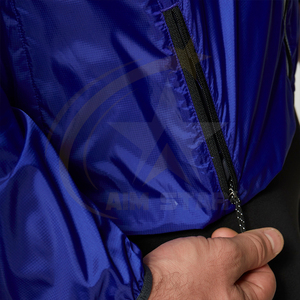 Vente en gros coupe-vent unisexe avec logo personnalisé 100% polyester manteau d'extérieur imperméable à capuche pour l'hiver veste pull à fermeture éclair 2025 - Product Image 4