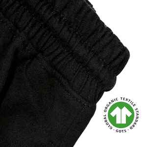 Pantalones cortos deportivos de algodón orgánico para mujer-Negro, Jersey de 5,4 oz, entrepierna de 6 pulgadas, suave, transpirable, con cintura elástica - Product Image 2