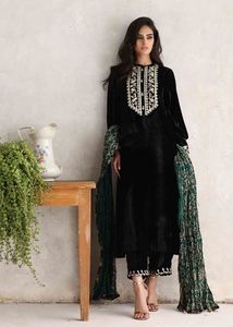 2023 New Year Indian & Pakistani Stylish Embroidery on Long Kurta with Lace Pant Dress for Party or Wedding - Product Image 2