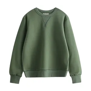 Sweat-shirt en molleton à demi-zip en coton pour homme, design brodé, couleur et taille personnalisées, écologique, respirant, vêtements d'automne - Product Image 4