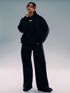 Conjunto de chándal de ropa de calle para mujer y hombre, Sudadera con capucha y pantalones de dos piezas, atuendo informal, proveedor mayorista - Product Image 3