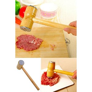 Bamboo Handle Double Sided <b>Meat</b> Tenderizer Mallet-<b>Meat</b> & <b>Poultry</b> Pounder - Product Image 3
