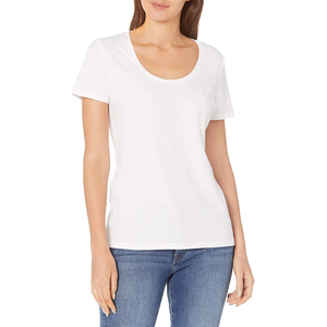 Verano nuevo estilo logotipo personalizado mejor calidad mujer camiseta diferente Color manga corta Mujer camiseta - Product Image 1