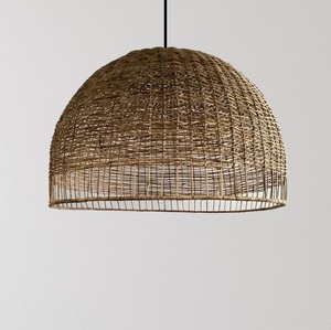 <span class=keywords><strong>Paralume</strong></span> di bambù dal Design caldo fatto a mano in stile moderno asiatico eco-friendly in Rattan intrecciato con luce decorativa all'ingrosso Set due tonalità - Product Image 2
