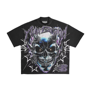 Camiseta de manga corta personalizada para hombre, camisetas OEM de gran tamaño de algodón 100% de alta calidad - Product Image 2