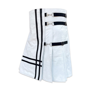 Best Selling Comfortable Regular Length Leather Kilts For Sale New Fashionable Latest Collection Leather Kilt - Product Image 4