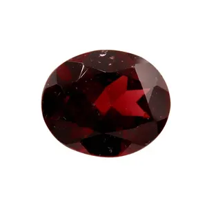 Prezzo all'ingrosso di qualità superiore rosso naturale Narnoli granato gemma ovale taglio anello 4.21 carati sfaccettati