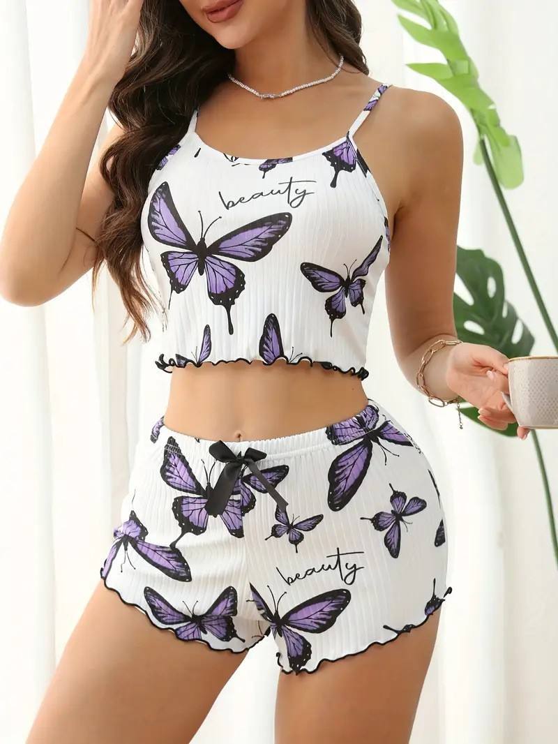 White purple butterfly