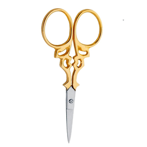 Tijeras de bordado de medio oro al por mayor punta afilada borde liso mango de acero-todos los colores disponibles corte de hilo bordado de cigüeña - Product Image 3