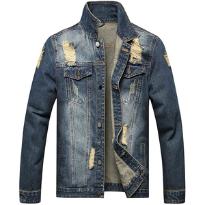 Veste en jean vintage pour homme de haute qualité, respirante, à manches longues avec couverture à boutons, style saison hivernale - Product Image 1