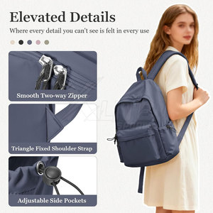 Sac à dos scolaire de voyage confortable avec compartiment pour ordinateur portable, matériau imperméable, fermeture éclair, design durable pour les activités quotidiennes - Product Image 4