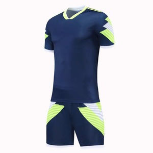 Uniforme de Fútbol para Hombre, Conjunto de Camiseta de Fútbol de Manga Corta, Uniforme de Fútbol para Adulto, Camiseta de Fútbol Azul para Niño, Diseño Personalizado con Logotipo - Product Image 4
