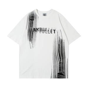 T-shirts 2024 coton, t-shirt poids lourd surdimensionné, t-shirt pour hommes, t-shirts pour hommes ajustés, t-shirt poids lourd surdimensionné - Product Image 3