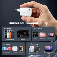 Cargador de Teléfono Móvil PD de 65 W, Cargador AVS Tipo C de Carga Rápida, Adaptador de Cargador USB Universal con Certificación CE, ROHS y KC, 65 W Gan para iPhone y Samsung