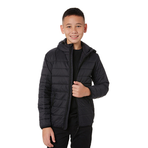 Veste matelassée à col montant respirante et écologique rose clair pour enfants, fermeture éclair, manteau d'hiver chaud, vêtement d'extérieur léger pour filles - Product Image 5