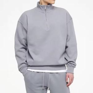 Sweat-shirt à fermeture éclair en éponge française personnalisé sérigraphie simple pull à capuche 100 coton sweats à fermeture éclair pour hommes - Product Image 1