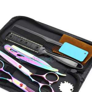 Juego de Tijeras de Peluquería Profesional 5 en 1, Tijeras de Corte y Entresacar de Acero Inoxidable, Tijeras de Peluquería 5 en 1 - Product Image 6