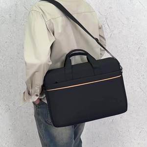 Sac pour ordinateur portable imperméable, mallette d'affaires, étui fin pour ordinateur portable, sac messager à bandoulière, logo personnalisé - Product Image 6