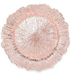 Placa de cargador de cobre con acabado brillante en un diseño de lujo único para servir comida en el hogar, hoteles, restaurantes, fiestas y eventos - Product Image 1