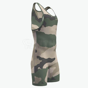 Singlet de Lucha Libre para Hombre, Compresión de Spandex, con Correa Ajustable y Cierre de Cremallera, para Deportes de Combate, Gimnasio, Entrenamiento y Eventos - Product Image 4