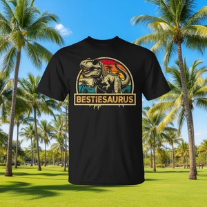Camiseta Familiar a Juego con Diseño de Dinosaurio T-Rex Bestiesaurus, Serie Bestie Saurus para Promociones - Product Image 3