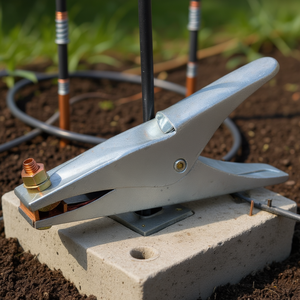 Pince de terre galvanisée standard 200 A pour mise à la terre des équipements - Product Image 3