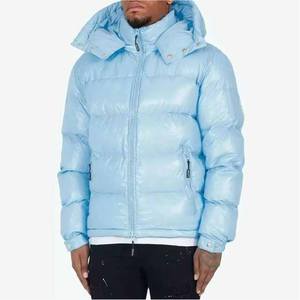 Manteau à capuche bouffant à bulles pour hommes Vestes d'hiver rembourrées Bomber avec logo personnalisé Vente en gros Bomber bouffant en duvet - Product Image 6