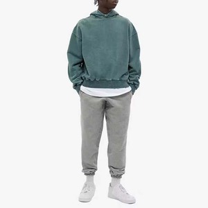Sweat à capuche personnalisé lavé à l'acide pour hommes Streetwear à capuche en coton épais pour l'hiver - Product Image 4