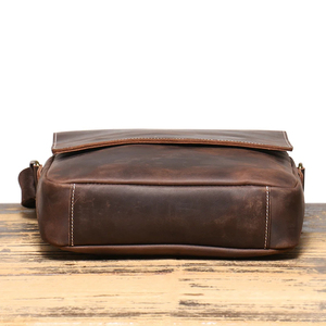 Designer Vintage Crossbody <b>Bag</b> <b>Men</b> Leather Waterproof Leather <b>Messenger</b> <b>Bag</b> - Product Image 3